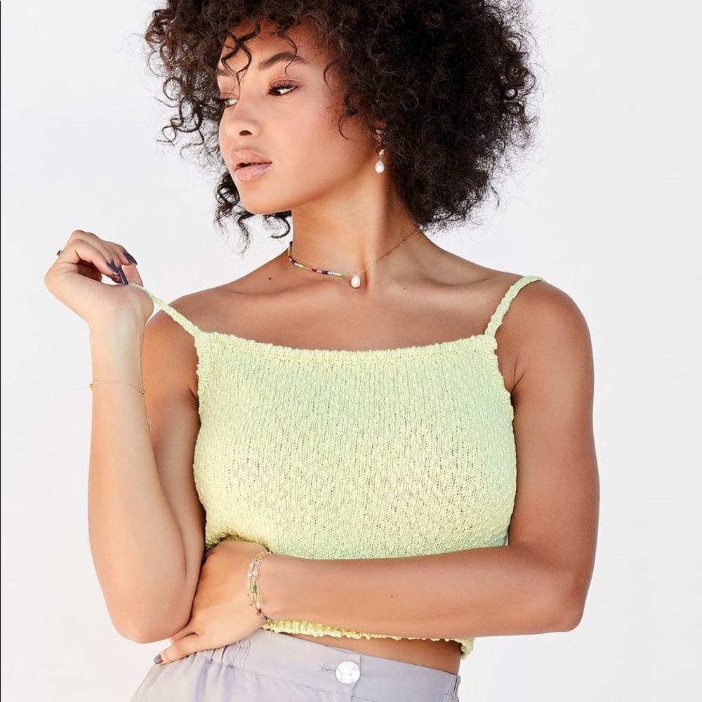 CALLAHAN Knitwear Spaghetti Strap ‘Avisa’ Tank in Light Green SZ S